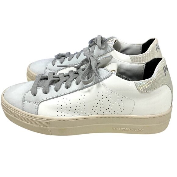 NIB P448 Thea Sneakers Unicorn US Size 8.5 EUR 39 Platform Low Top Leather Italy - Picture 7 of 15